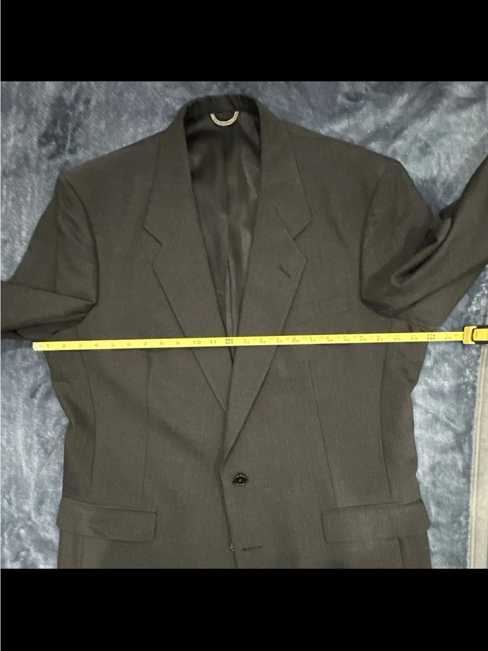 Vintage Dior Men's Dark Charcoal Two-Piece Suit